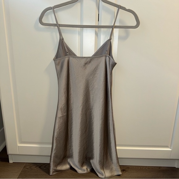Aritzia Mini Satin Slip Dress - Picture 2 of 3